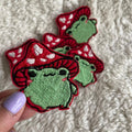 Mushroom Froggy Iron On Patch