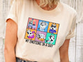 My Emotions In A Day Bluey Shirt, Family Matching Shirts, Cartoon Shirt, Bluey Family Shirt, Cute Bluey Tee