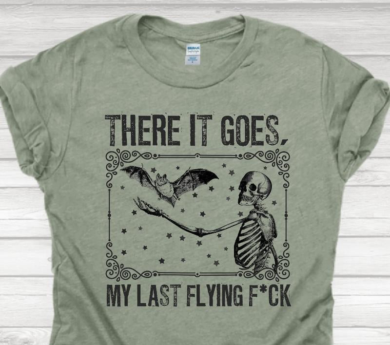 My Last Flying F T-shirt - Casual Tee with Graphic Print, Short Sleeve, Ideal for Streetwear and Casual Wear