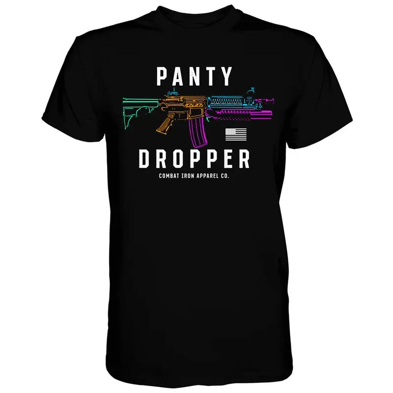 NEON PANTY DROPPER MEN'S T-SHIRT, HUMOR SHIRTS, FUNNY TEE SHIRT