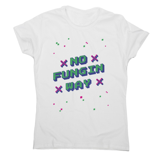 NFT funny quote pixel art women's t-shirt
