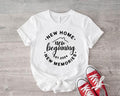 New Home T-Shirt, New Beginning New Memories Est 2024 Shirt, New House Owner Gift Tee, Housewarming Shirt, Gift Tee For Newly Married.