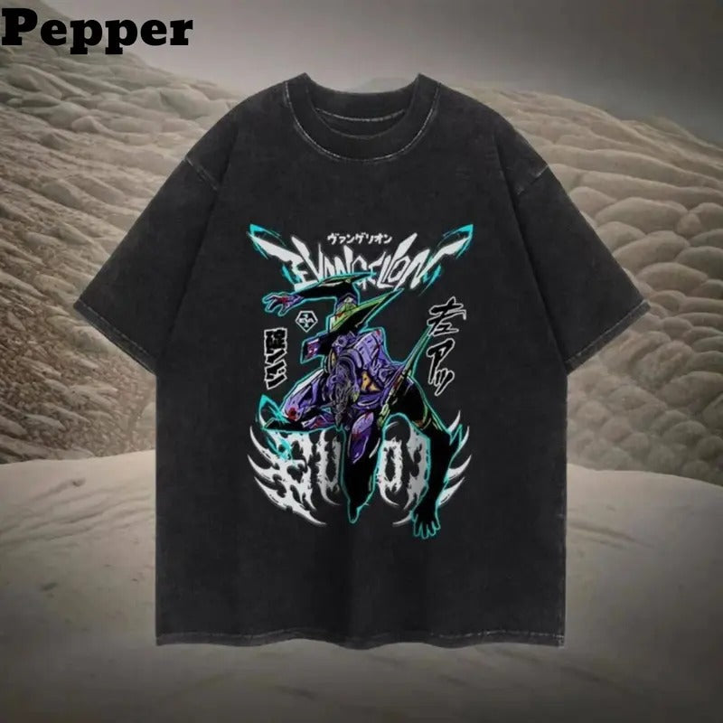 New Vintage "Neon Genesis Evangelion" Anime T-Shirt, Evangelion Shirt, Evangelion merch, Anime shirt, Vintage graphic tee, gift for fan, gift for him, gift for her menswear top