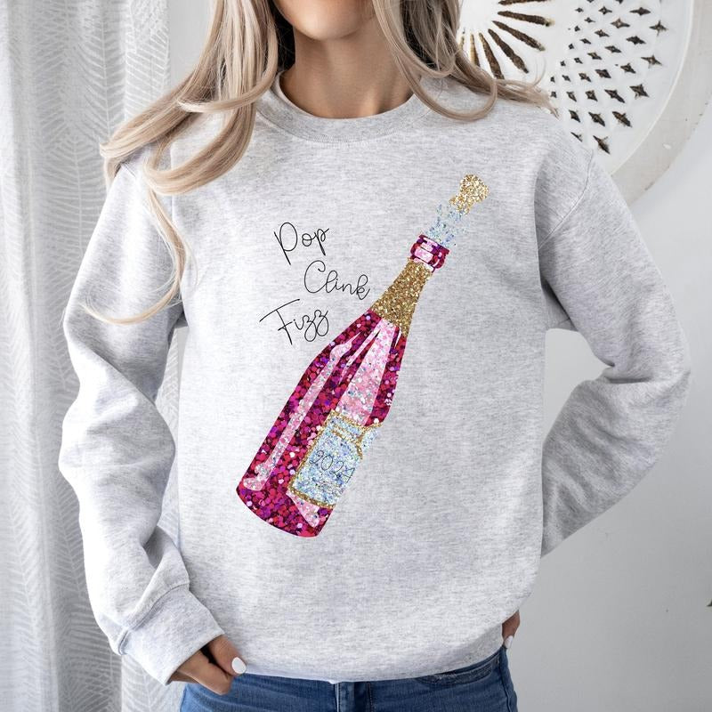 New Year's Champagne, 2024 Party, Sweatshirt