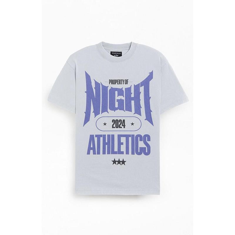 Nightlab Men's Heather Grey Gym T-Shirt - Multicolor