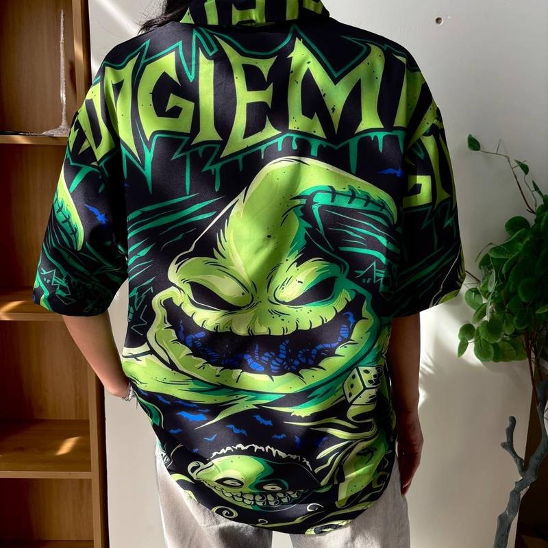 O0.gie B0gie Hawaii Shirt, The Nightmare Before Christmas Portrait T-Shirt, Jack Skellington Halloween, Halloween Matching Family Shirts, Trending Tee Spookyseason