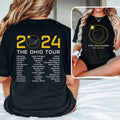 OHIO Total Solar Eclipse Shirt, April 8th 2024, Totality Spring 2024 Outfits, Path Of Totality 2-Sided Shirt