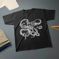 Octopus Ink Drawing Kraken T-Shirt Various Sizes & Colours Tee Made in USA
