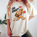 Oh Snap Gingerbread Sweatshirt, Xmas Cookie T-Shirt, Christmas Cookie Sweatshirt, Cookie Man Shirt, Funny Christmas 2024 Gift Knit Casual Cotton