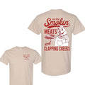 Old Row The Smokin' Meats Graphic 2 Sides T-shirt DRG, Unisex T-shirt For Men, For Women