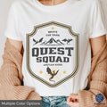 Onyx Storm Shirt Quest Squad tee Badge Fourth Wing Merch Xaden Riorson Violet bookish top romantasy fan Ridoc tshirt Dragon Aretian Rider