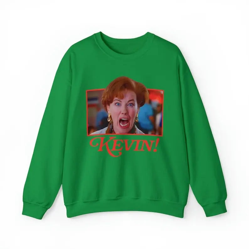 Oversized Home Alone Kevin Sweater, Unisex Ugly Christmas Sweater Sweatshirt