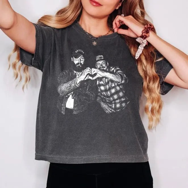 P and M Cropped Shirt, Country Shirt, Concert Festival Shirt, Had Some Help Shirt, PM shirt, Posty Tee