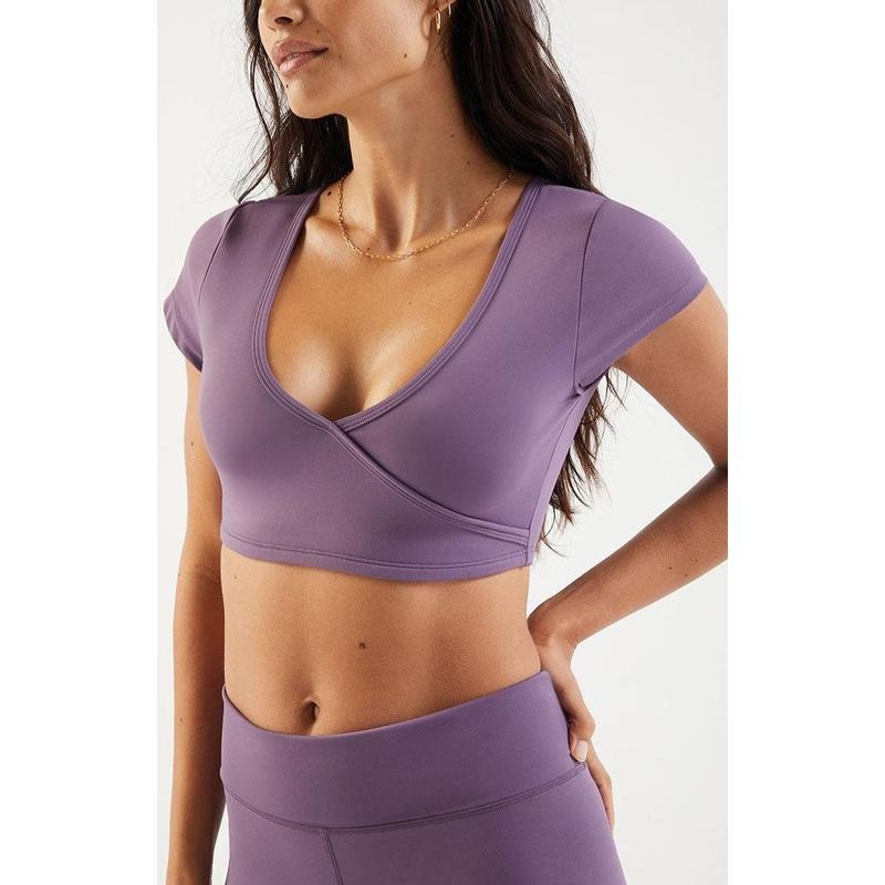 PAC 1980 Women's PAC WHISPER Active Anya Surplice Top