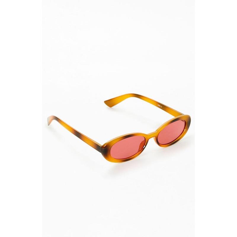PacSun Women's Brown Plastic Round Sunglasses