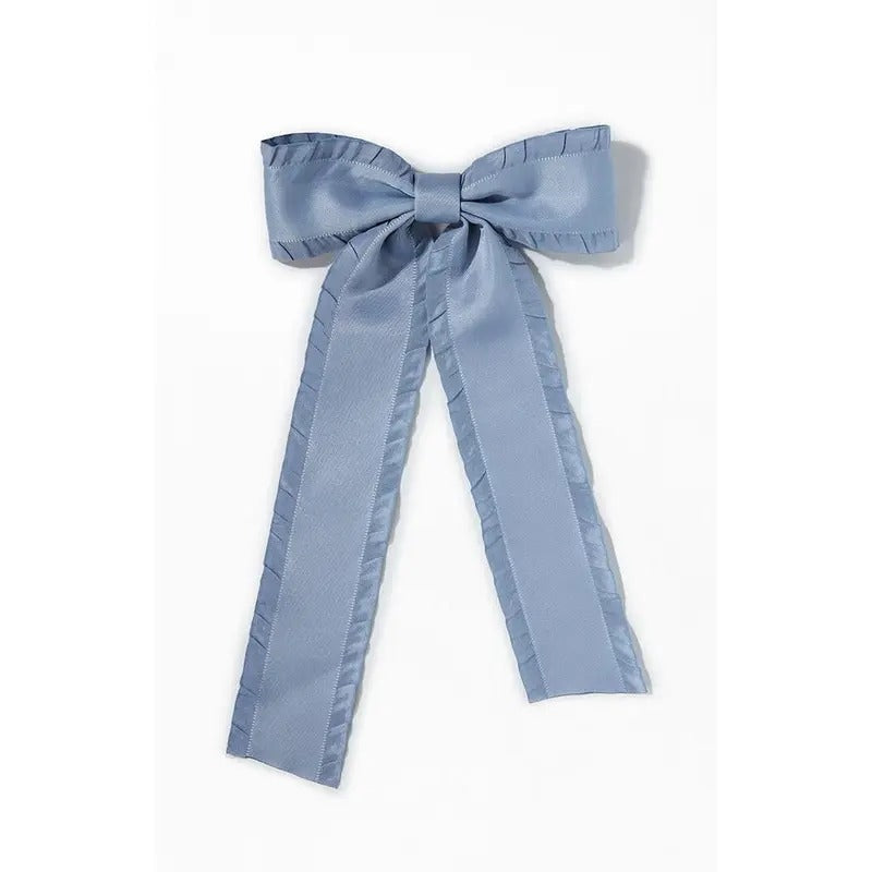 PacSun Women's Ruffle Trim Bow Barette