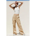 PacSun Women's Tan Fold-Over Waist Utility Cargo Pants
