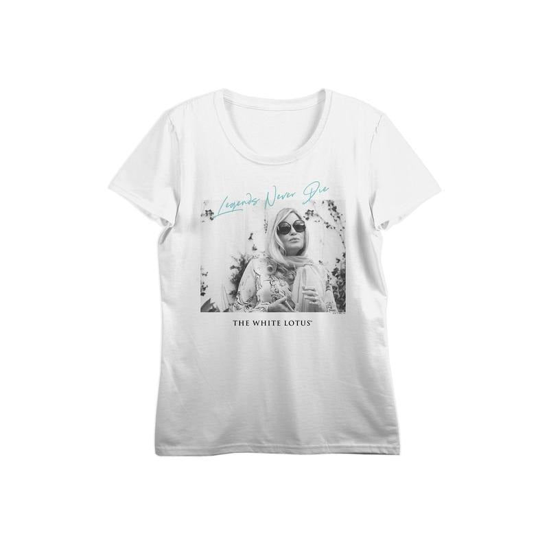 PacSun Women's White Lotus Tanya McQuoid Legends Never Die T-Shirt