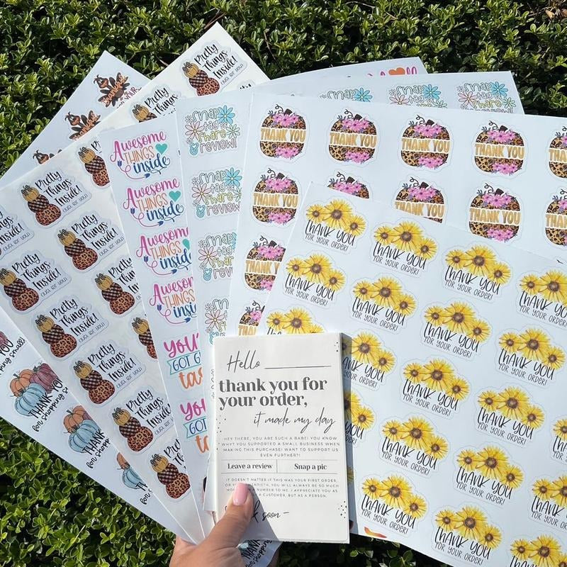 Packaging sticker business pack!