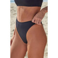 Pacsun Women's Black Amaranth High Waisted Bikini Bottom