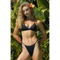 Pacsun Women's Black Binded Tie Side Bikini Bottom