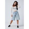 Pacsun Women's Light Indigo Extreme Jorts