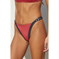 Pacsun Women's Red Belt Buckle High Cut Bikini Bottom