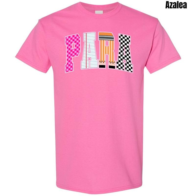 Para Multi Checker Gildan T-Shirt 'NLB'