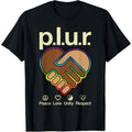 Peace Love Unity Respect mens and women's graphic T-Shirt made in usa