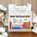 Periodic Table of Black History Sweatshirt, Black History Month Shirt, Black Pride Shirt