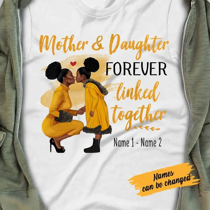 Personalized  Mom Mother And Daughter T Shirt