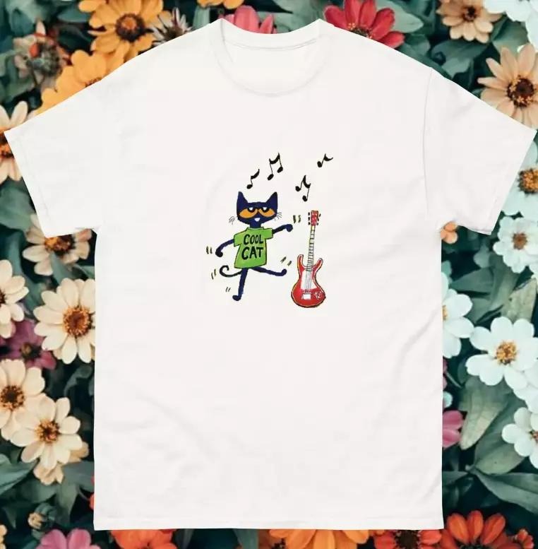 Pete the Cat Dancing Tee Shirt, Size S-3XL