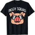 Piggy Squad Funny Pig Farmer Hog Farm Animal Men T-Shirt Made in USA