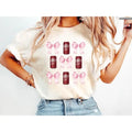 Pink Bow Coquette #DrPepper Sweatshirt, Cute Pink Soda Drink Shirt, T-Shirt, Aesthetic Girly Tee, Pink Bow Collage Hoodie, Trendy , Global Trending Outfits