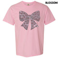 Pink Bow With Hearts SPANGLE Comfort Colors T-Shirt