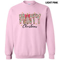 Pink Ditsy Floral Merry Christmas Sweatshirt 'NLB'