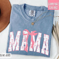 Pink Mama Bow Shirt , Women's Tee, Cute Women's Tshirt, Pink Coquette Mama Tee, Mother's Day Gift, Gift for Mom