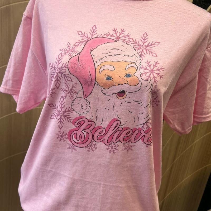 Pink Santa Tee