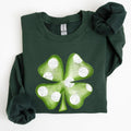 Polka Dot Shamrock, St Patrick's Day Sweatshirt