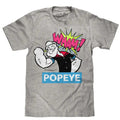Popeye Big and Tall T-Shirt - Silver Gray