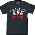 Popeye I Wake Up Awesome T-Shirt - Navy Heather