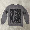 Power to the P Grey Crewneck Sweater