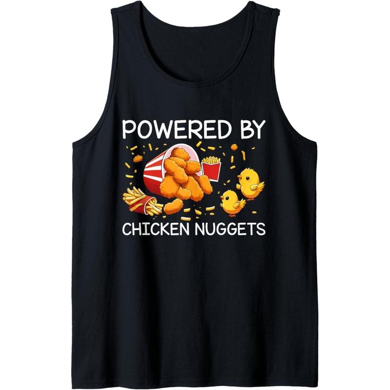 Powered by Chicken Nuggets Tank Topstyle{n002}2