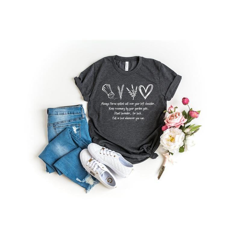 Practical Magic Shirt Salt Rosemary Lavender Love Shirt Inspirational Shirt Magic Spell Shirt TK43GN