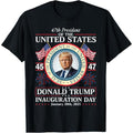 President Donald Trump Inauguration Day 2025 Memorabilia T-Shirt Made in USA