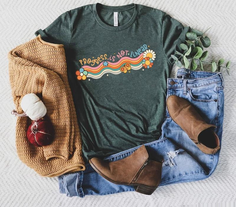 Progress Is Not Linear Shirt Sped Teacher Shirtinclusive Education Shirtteacher Appreciation Shirtback To School Shirtspecial Education