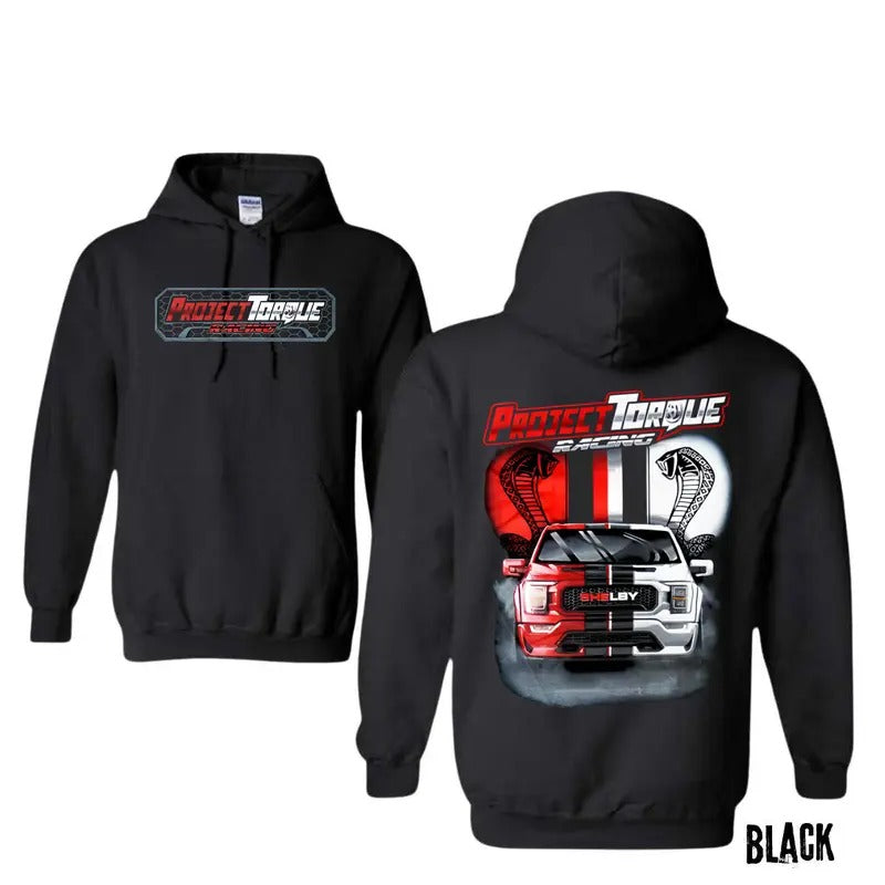 Project Torque Super Snake Shelby T-Shirt - Crewneck Sweatshirt - Hoodie, Graphic Car Tee, Menswear, Unisex Cotton, Casual Tops