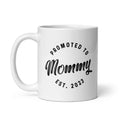 Promoted To Mommy 2023 Mug Funny Family Baby Announcement Coffee Cup-11oz Funny Coffee Mugs Ceramic Printed Drinkware Cup