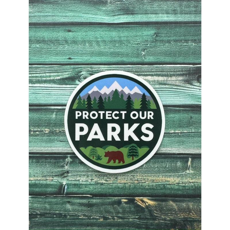 Protect Our Parks Weatherproof Sticker