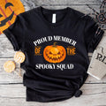 Proud Member Of The Spooky Squad T-Shirt, Matching Halloween Party Shirt, Unisex Spooky Squad Tee, Spooky Season Gift Short Sleeve, Pumpkin Tee.